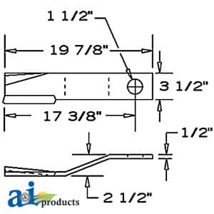 00753842 - Blade, Rotary Cutter, CCW Lift - Thumbnail 2
