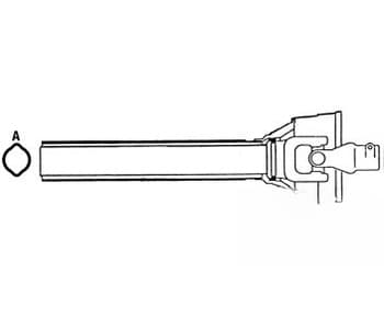 108923015 - 540 RPM Implement Half 80° CV Driveline