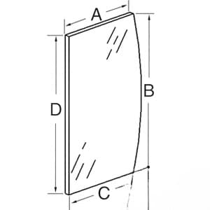 109131C2 - Glass, Windshield, Lower (LH)