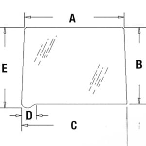 109168C1 - Glass, Rear, Quarter (RH/LH)