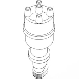 107304C91-12V - 12 Volt Negative Ground Electronic Ignition New Distributor