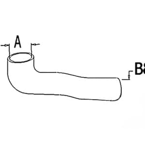 10A9932 - Lower Radiator Hose