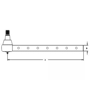 1280662C1 - Tie Rod, Long; 2WD