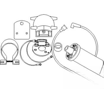 1247XTP6 - 6 Volt Positive Ground Ignition & Coil Conversion Kit