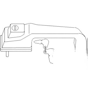 1328563C1 - Handle, Push Button Door, Outer - Thumbnail 2