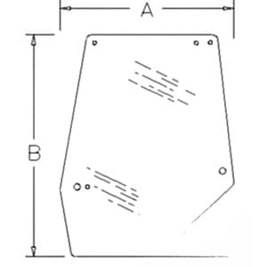 1330931C2 - Glass, Door, Upper (LH)