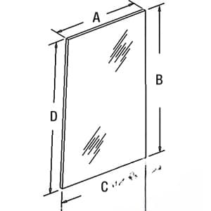 1340200C1 - Glass, Rear (LH)