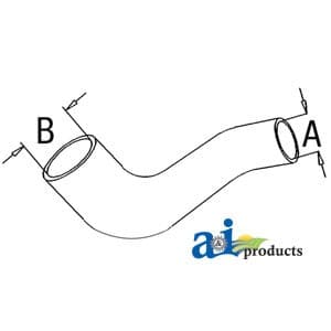 1438669R1 - Radiator Hose, Upper