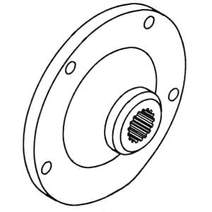164103A - Hub, PTO Drive that bolts to flywheel.