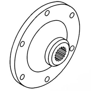 164812A - Hub, PTO Drive that bolts to flywheel.