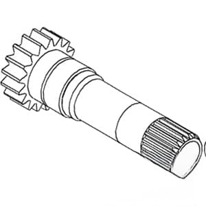 1671704M91 - Pinion Shaft, PTO