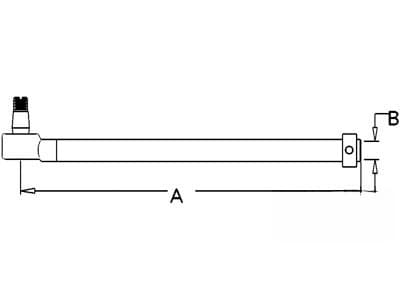 182510M91 - Tie Rod (LH) Tube