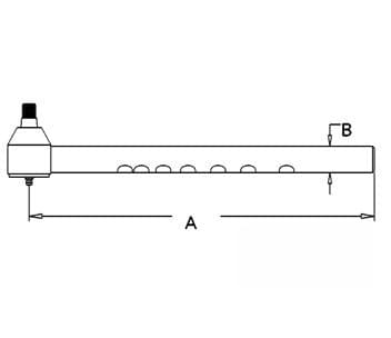 1860412M2 - Front Drag (RH) Link