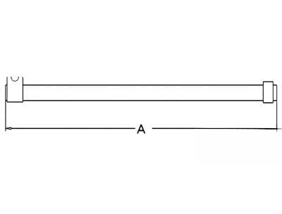 186065M91 - Tie Rod w/ Clamp Tube