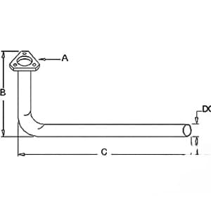 189678M91 - Exhaust Pipe