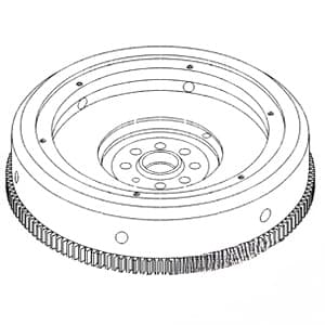 1808412C92 - Flywheel w/ 60883H Ring Gear