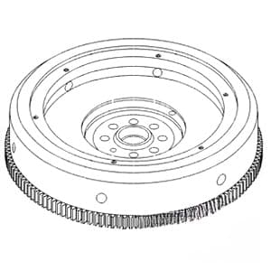 1808413C92 - Flywheel w/ 3218637R1 Ring Gear