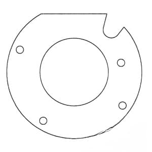 184012M4 - Rear Planetary Cover Plate
