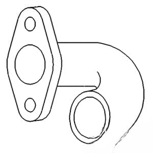 184208M2 - Exhaust Elbow