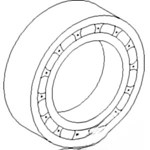 1850088M91 - Half Shaft Outer Axle Housing Bearing
