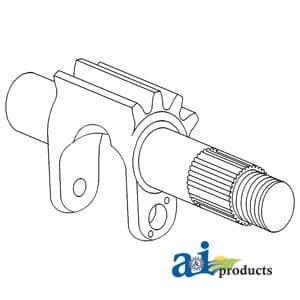 1889567M1 - Shaft, Steering Rocker Bottom