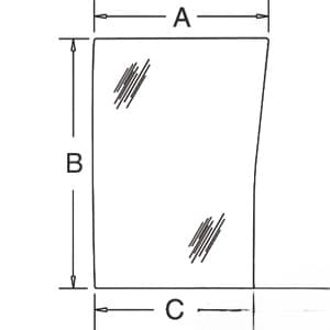 190029A5 - Glass, Front, Lower (RH)