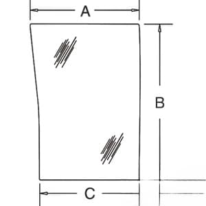 190030A5 - Glass, Front, Lower (LH)