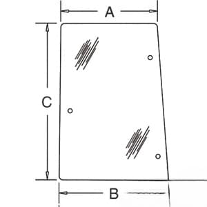 192001A3 - Glass, Rear, Side (LH)