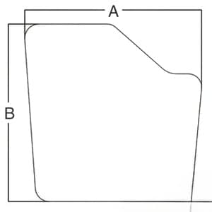 1975195C1 - Glass, Door, Non-Venting (RH/LH) - Fixed