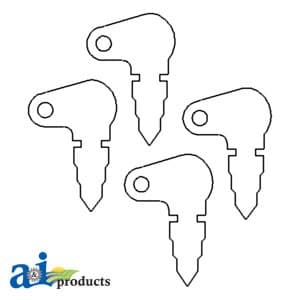 192922M1 - Key, Ignition (4/ Set)