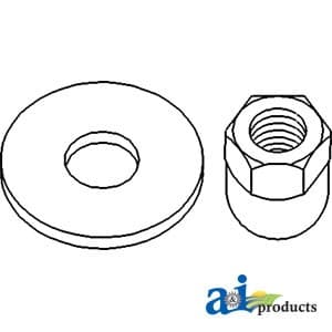195592M1 - Nut, Steering Wheel w/ Washer - Thumbnail 3