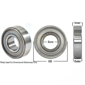 204RR6-P - Round Bore Ball; Cylindical Bearing