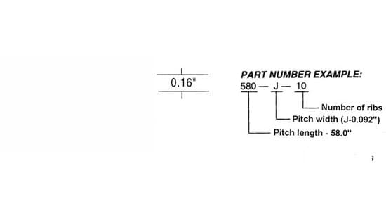 200J4 - Micro-Rib V-Belt (20.0")