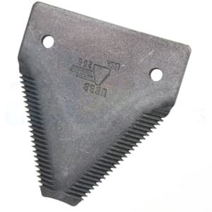 211-211 - black 11ga top serrated, 2 hole