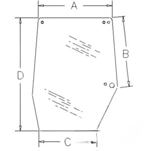 248723A1 - Glass, Door, Upper (RH)