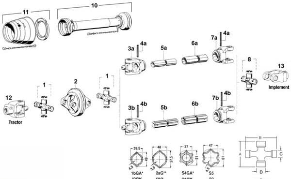 25558001 - 2400 Series Inboard Yoke - Thumbnail 2