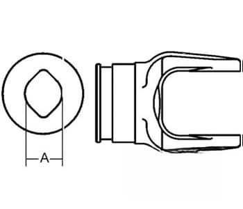 25558001 - 2400 Series Inboard Yoke