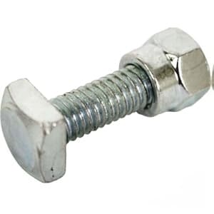 26A1-C - 5/16" (4 Pk) Square Head Battery Bolts & Nuts - Thumbnail 2