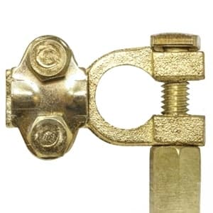 26A102 - (#8Ga. to 1Ga.)(2 Pk) Brass Reusable Battery Cable Ends - Thumbnail 3