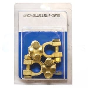 26A102 - (#8Ga. to 1Ga.)(2 Pk) Brass Reusable Battery Cable Ends - Thumbnail 5