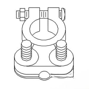 26A5566 - (#1Ga. to 4/0Ga.)(2 Pk) HD Lead Reusable Battery Cable Ends
