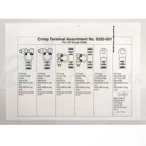 26A9320 - 2/0 Ga. Crimp Copper Battery Terminal Assortment - Thumbnail 3