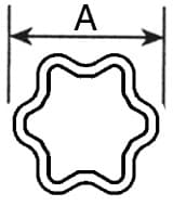 279464 - S5 Outer Profile Tube W/ Drill Hole