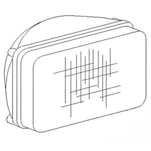 28A125 - 12 Volt Halogen Sealed Beam Lamps - Thumbnail 4