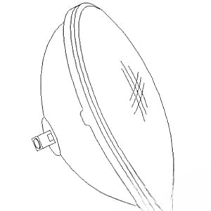 28A153 - Sealed Beam (12 Volt) Bulb - Thumbnail 4