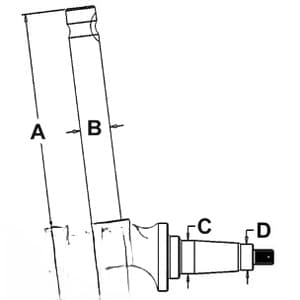 3125872R91 - Spindle (RH/LH)