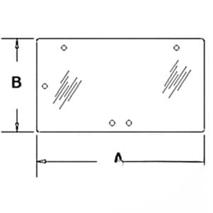 3233046R3 - Glass, Rear