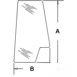 3233051R1 - Glass, Door, Rear