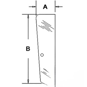 3233053R1 - GLASS, DOOR, FRONT