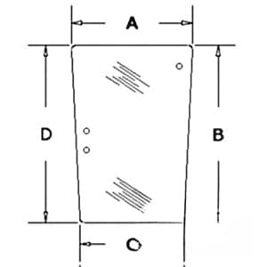 3302705M5 - Glass, Side (RH/LH)
